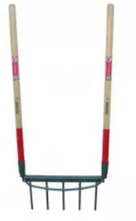 Détail technique d'une grelinette 5 dents